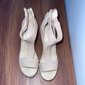 Kenneth Cole suede wedge sandals espadrilles